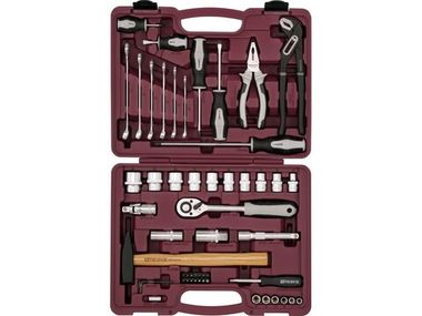 UTS0056 Набор инструмента универсальный 1/4", 1/2"DR, 56 предметов