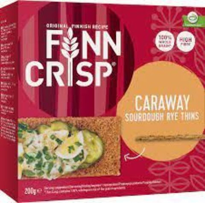 Хлебцы Finn Crisp Caraway Ржаные с тмином 1 уп. 200 г (Из Эстонии)