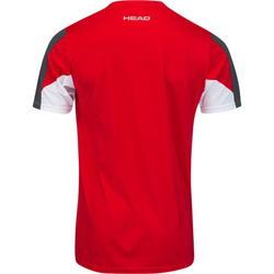 Мужская теннисная футболка Head Club 22 Tech T-Shirt M - красный