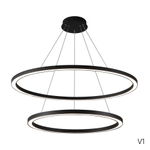 Подвесная светодиодная люстра Crystal Lux FORTUNA SP123W LED  BLACK