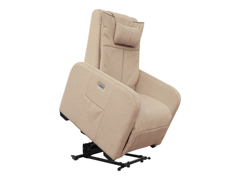 Кресло-реклайнер электрический с подъемом и массажем FUJIMO LIFT CHAIR Ваниль