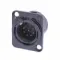 Neutrik NC7MD-L-B-1 панельный разъем XLR male черненый корпус, золоченые контакты 7 контакта
