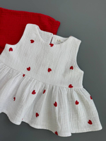 Костюм из муслина топ и брюки «Red»