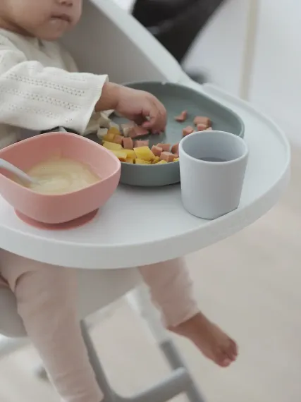 Набор посуды Beaba Coffrey Repas Silicone Euctalyptus
