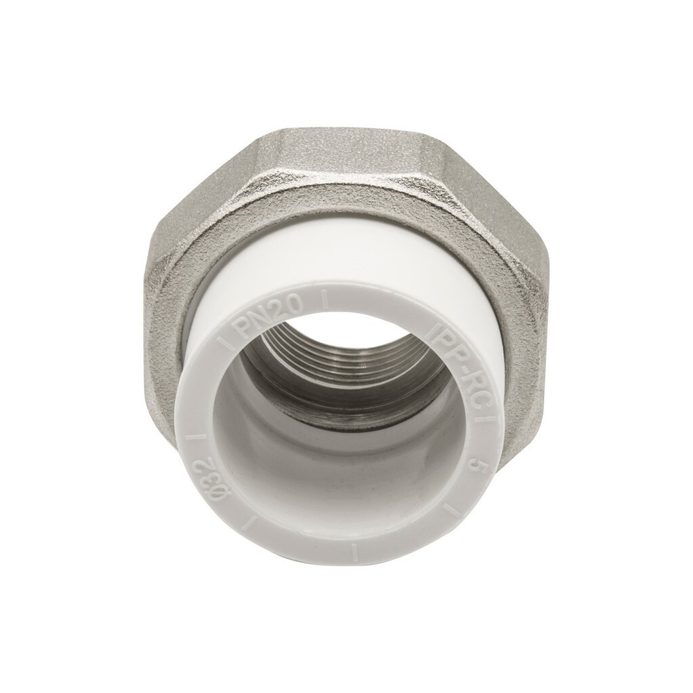 Муфта комб. разъемная, вн 32х3/4" EVER®  БЕЛЫЙ (Россия)