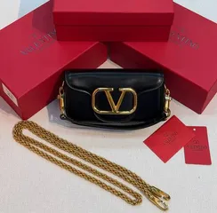 Маленькая сумка на плечо Valentino Small Locò черный