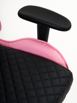 Игровое компьютерное кресло KRESLO COMFORT G-TRACER, экокожа, цвет: черно-розовый