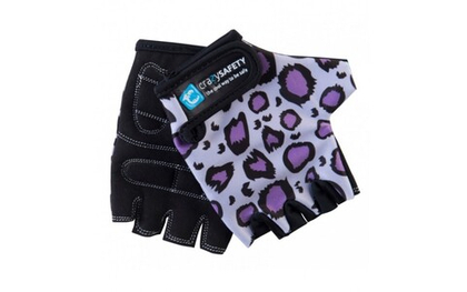 Перчатки Purple Leopard (сиреневый леопард) Crazy Safety
