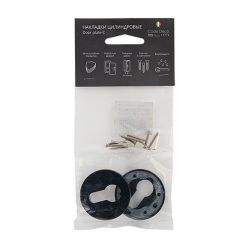Накладки цилиндровые Code Deco Slim DP-C-40-BLM черный матовый