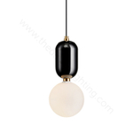 Pendant design lamp Aballs  by Parachilna (Black,  D20)