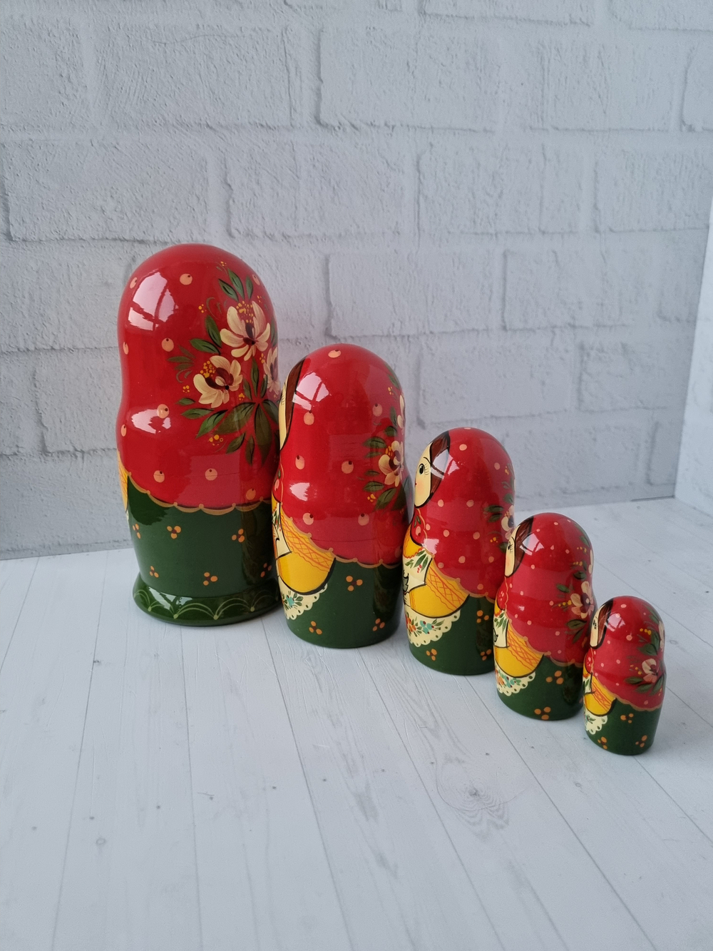 Матрешка с зайчиком 5 мест