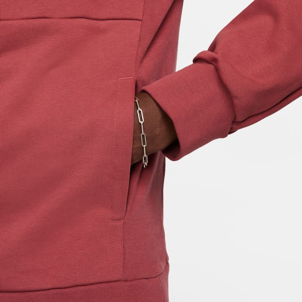 Мужская теннисная кофта Nike Court Fleece Tennis Hoodie - cedar