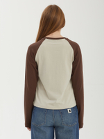 Женский Лонгслив Gradation Lettering Raglan