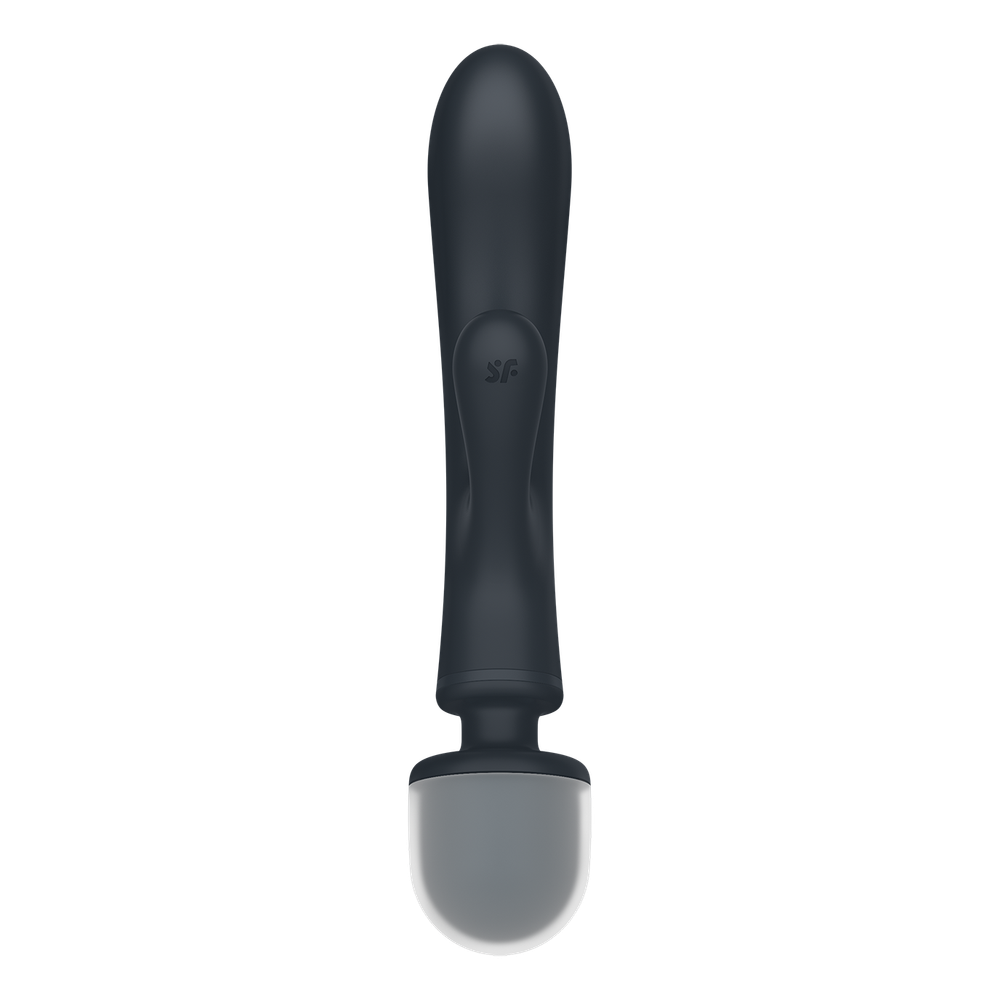 Вибратор-ванд 2 в 1 Satisfyer Triple Lover, серый