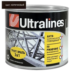 Эмаль-грунт по ржавчине 3в1  коричневая  0,8кг РАДУГА  Ultra Lines
