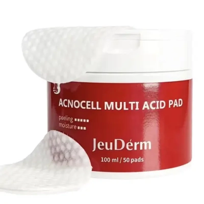 Acno Multi-Acid Pad Jeuderm | Мульти кислотные ватные диски для жирной и проблемной кожи