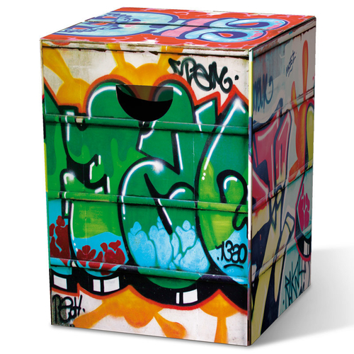 Табурет картонный remember, graffiti