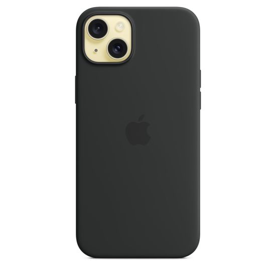Силиконовый чехол Apple для iPhone 15 Plus MagSafe Черный