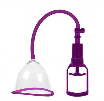 Большая вакуумная колба-помпа для груди Beauty Breast Pump размер M (прозрачный с фиолетовым) (Цвет: прозрачный с фиолетовым)