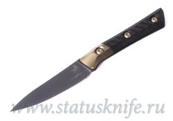 Нож Microtech Kitchen Paring Bolster 3500B-1DLCCFS DLC Carbonфотография - 2