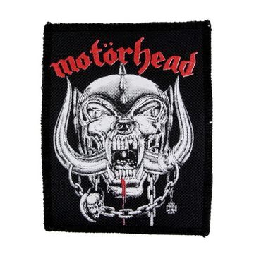 Нашивка Motorhead England красная надпись (95X115)