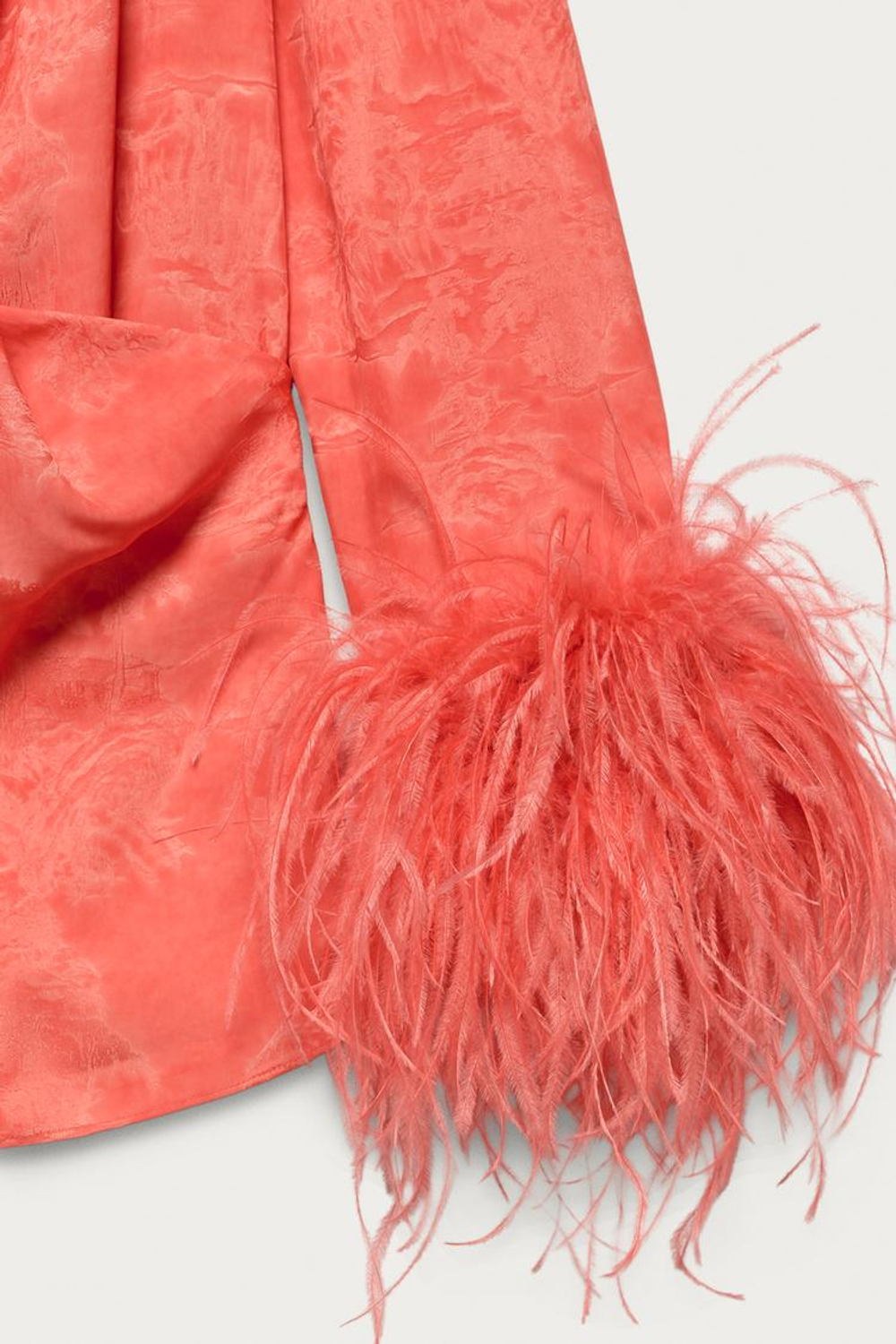 ZARA X MARISA BERENSON РУБАШКА ИЗ ВИСКОЗЫ, КРАСНЫЙ/ОРАНЖЕВЫЙ