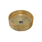 Раковина стеклянная Vincea VBS-5GL05, 400*400*125, накладная, цвет золото, , шт