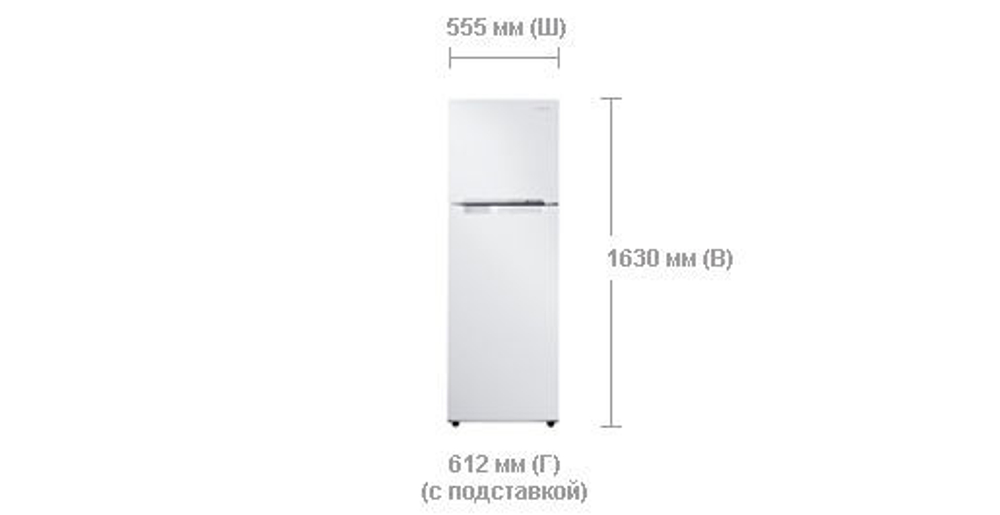 Холодильник Samsung RT25HAR4DWW/WT