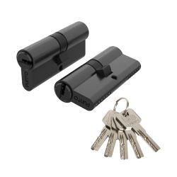Цилиндровый механизм PUNTO Z300/80 mm (35+10+35) BL черный 5 кл. /63907/