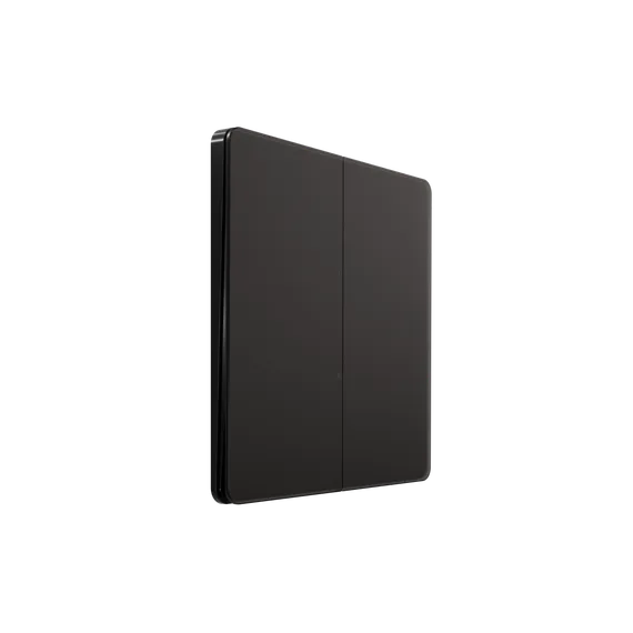 Выключатель кнопочный двухклавишный Systeme Electric Infinity Полярная ночь FSE001017