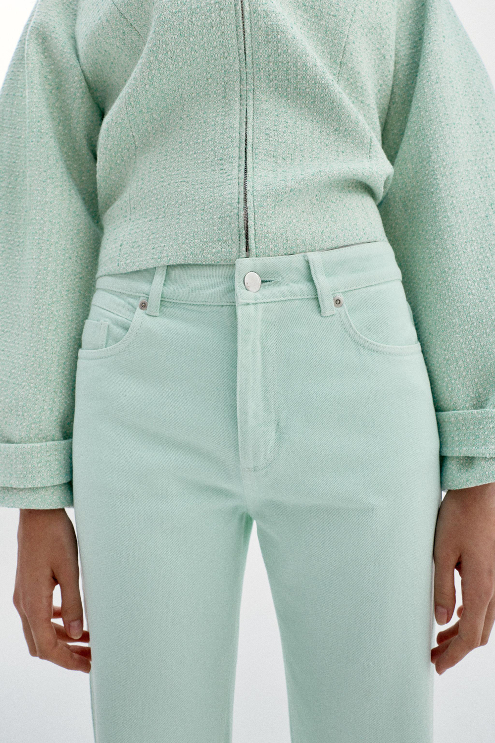 ДЖИНСЫ Z1975 REGULAR С ВЫСОКОЙ ПОСАДКОЙ — ZARA