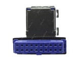 Espada <EI DC20p-USB3x2s> Переходник 20pin -> 2xUSB3.0 (вертикальное расположение портов)