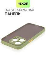 Чехол BROSCORP для Apple iPhone 14 Pro оптом (арт. IP14PRO-ST-TPU-GREEN-ORANGE)