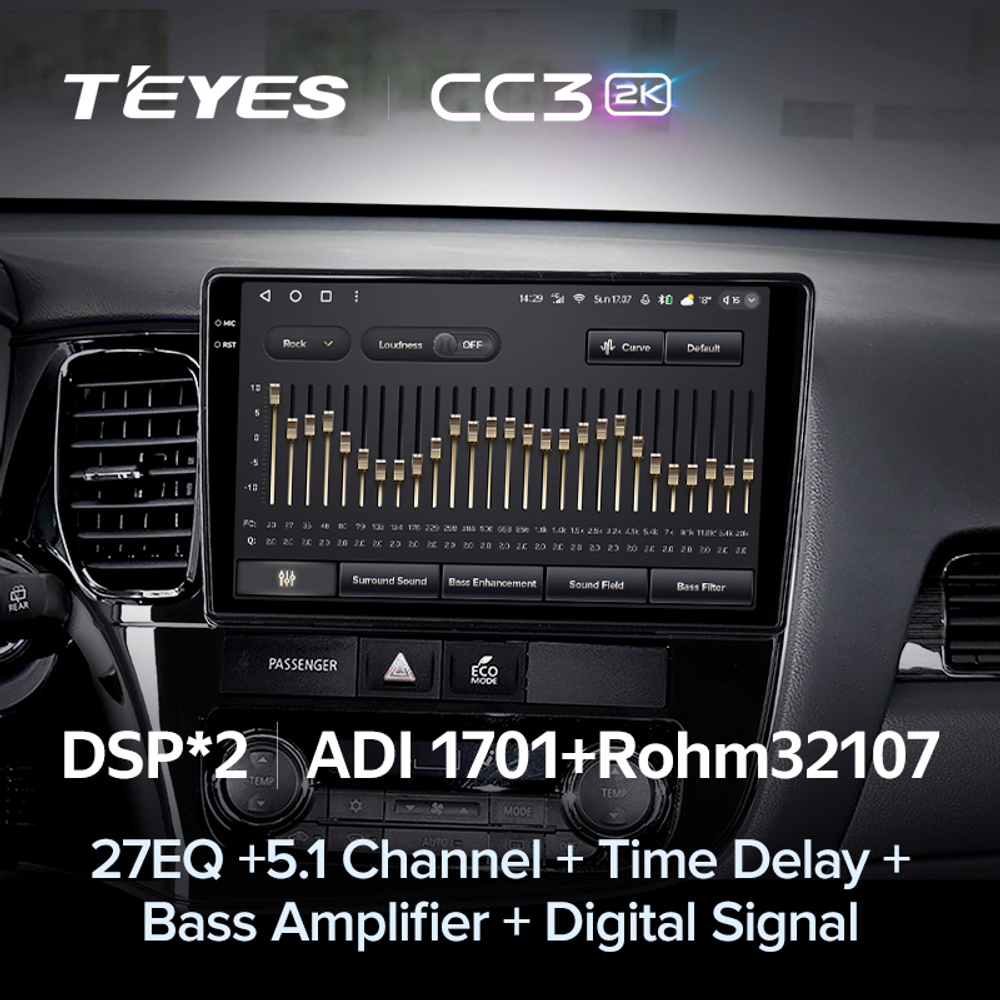 Teyes CC3 2K 10,2"для Mitsubishi Outlander 2018-2021
