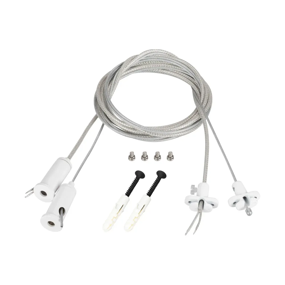 Подвес токопроводящий ARL-2x2m Set WHITE (Pad 15x2mm, 2x20AWG) (Arlight, провод 2x0.5) Подвес токопроводящий ARL-2x2m Set WHITE (Pad 15x2mm, 2x20AWG) (Arlight, провод 2x0.5)