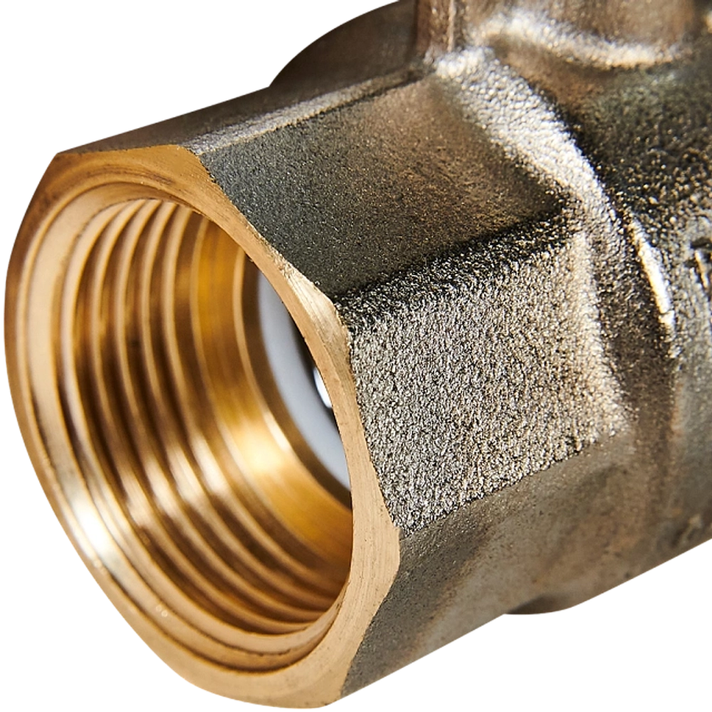 Кран шаровой полнопроходной STOUT - 3/4" (ВР/ВР, PN40, Tmax 150°C, ручка-рычаг черная)