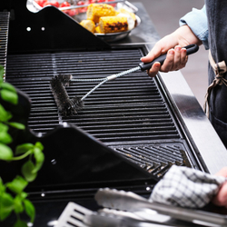 IKEA GRILLTIDER  (ИКЕА ГРИЛЛТИДЕР)  -  Щётка для чистки гриля - нерж. сталь/чёрный 35 см
