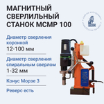 Станок сверлильно-резьбонарезной HI-PRO МСМР 100 на электромагнитном штативе