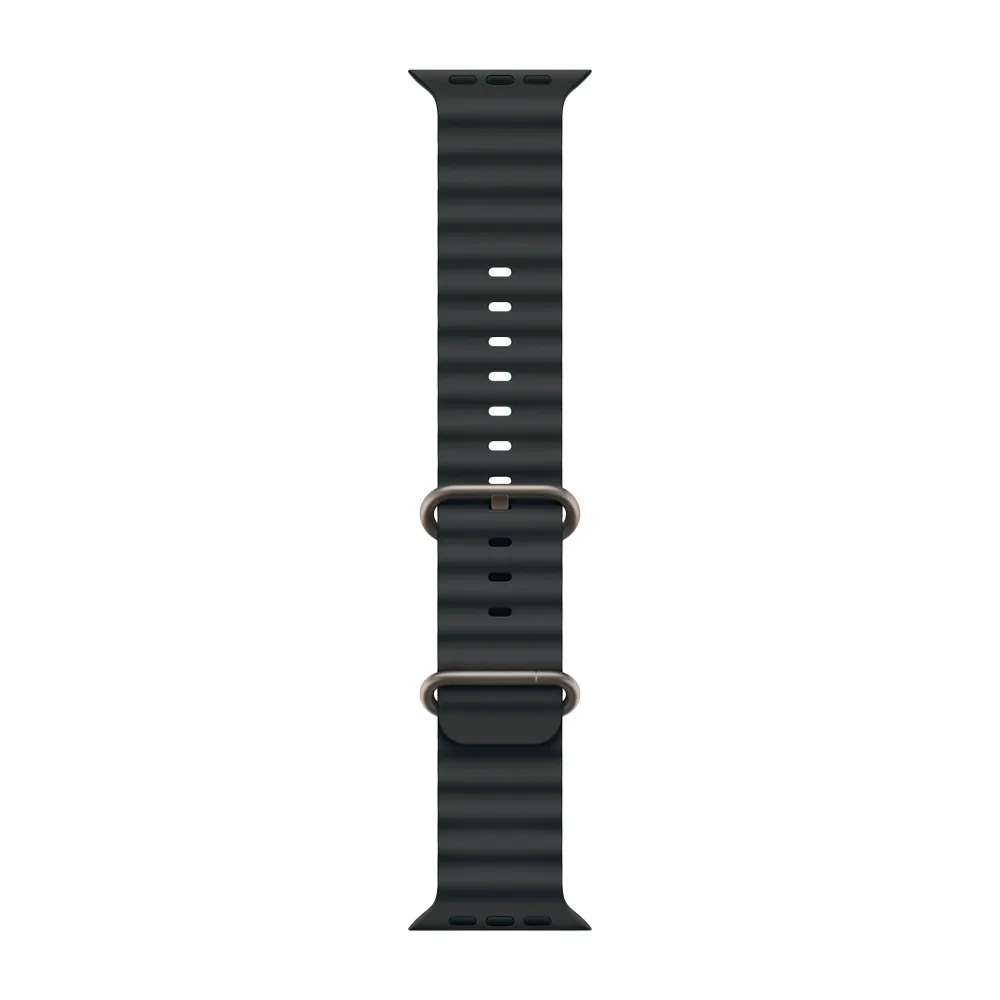 Умные часы Apple Watch Ultra 2 (2024) GPS + Cellular, 49mm, Natural Titanium Case with Black Ocean Band, (Черный)