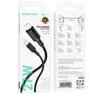 Usb Кабель-зарядка Type-C на Lightning Borofone BX111 20W 1м силиконовый черный