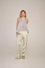 БРЮКИ ПРЯМОГО КРОЯ ИЗ СМЕСОВОГО ЛЬНА — ZW COLLECTION — ZARA