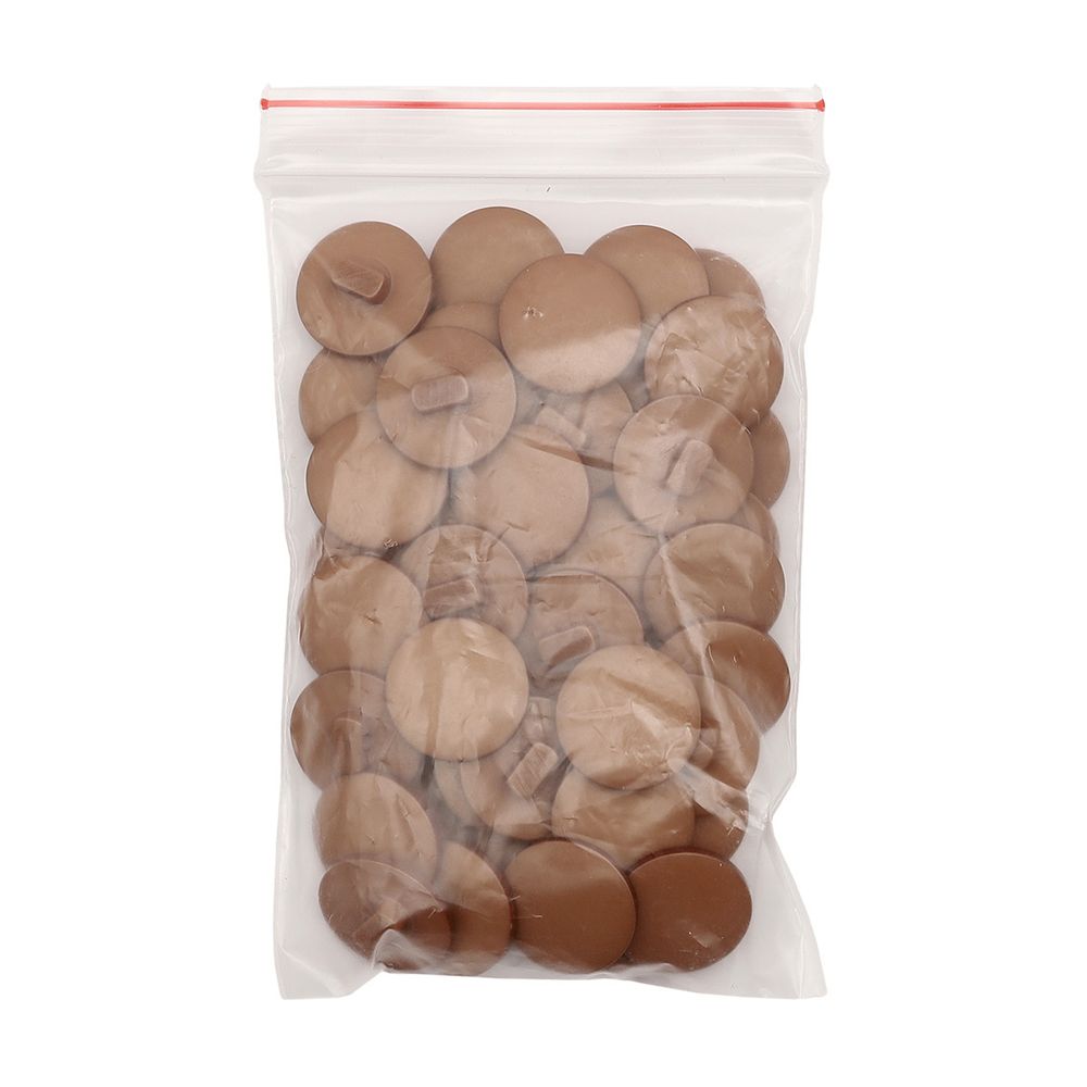 Пуговицы на ножке 28L=18 мм, пластик (Brown (коричневый)), NE68, 48 шт