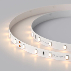 Светодиодная лента RT-A60-8mm 24V Warm2700 (7.2 W/m, IP20, 2835, 5m) (Arlight, Открытый) 020013(2)