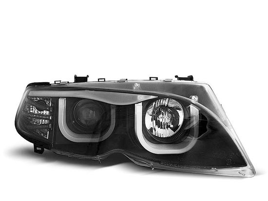 Передние фары Bmw 3 E46 3D black