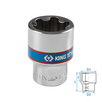 KING TONY (433E30M) Головка торцевая TORX Plus 1/2", EP30