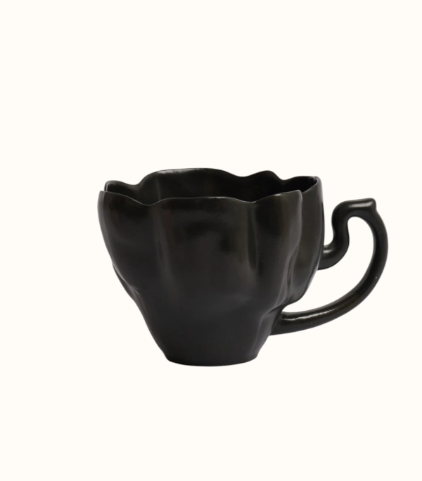 Кружка – Райская, черная матовая, 430 мл | Htonic ceramic