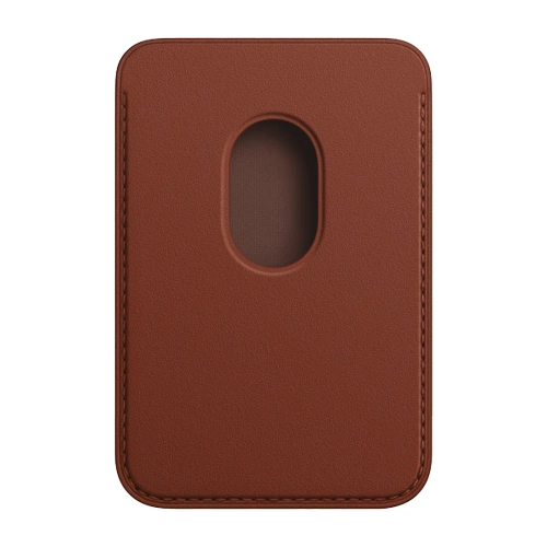 Кожаный чехол-бумажник с поддержкой MagSafe Apple Leather Wallet, Umber