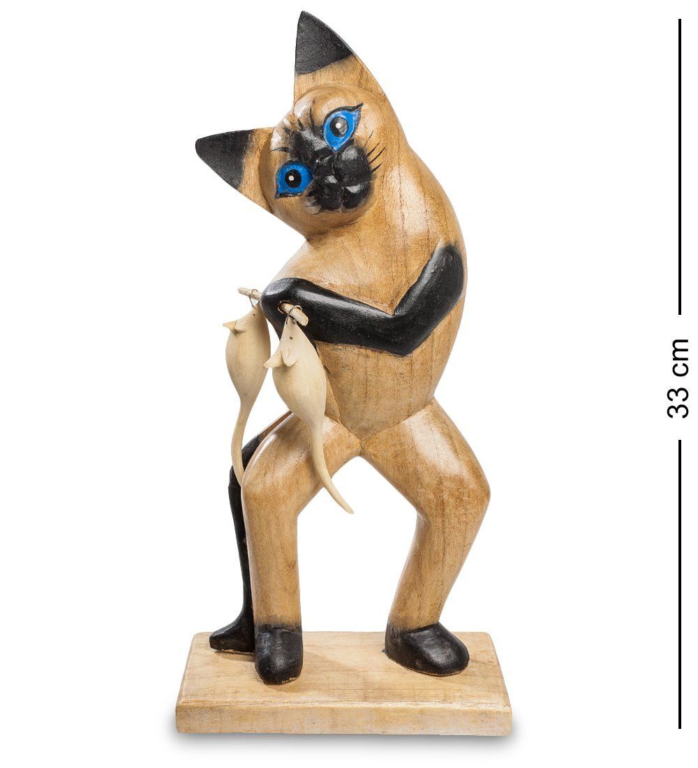 Decor and Gift 40-032 Статуэтка «Кот с уловом» суар 33 см