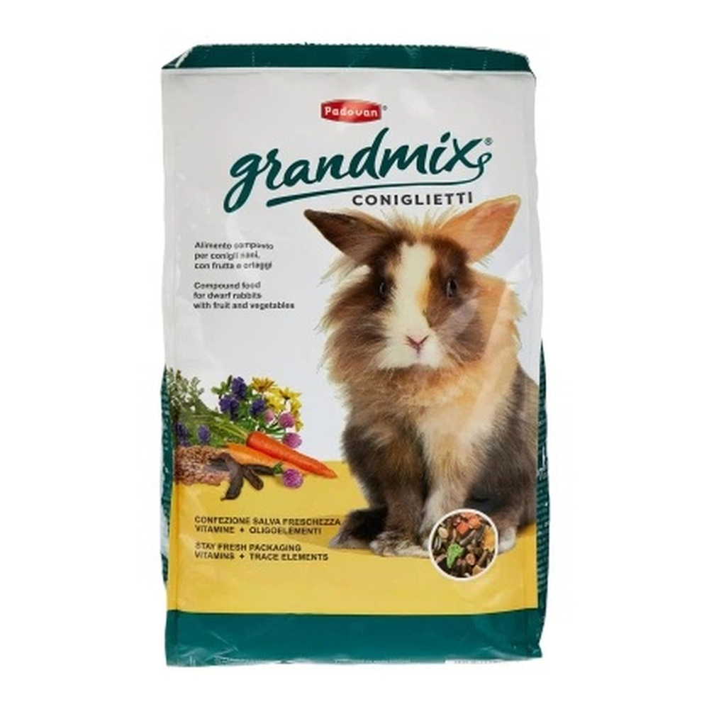 Padovan GRANDMIX Coniglietti 3 кг корм для декоративных кроликов основной