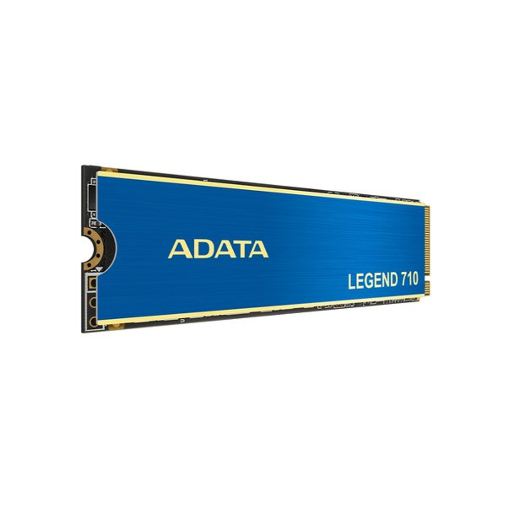 SSD ADATA LEGEND 710 512Гб, M.2 2280, NVMe, Retail, PCIe3.0, Чтение:2400мб/с, Запись:1000мб/с, радиатор (ALEG-710-512GCS)